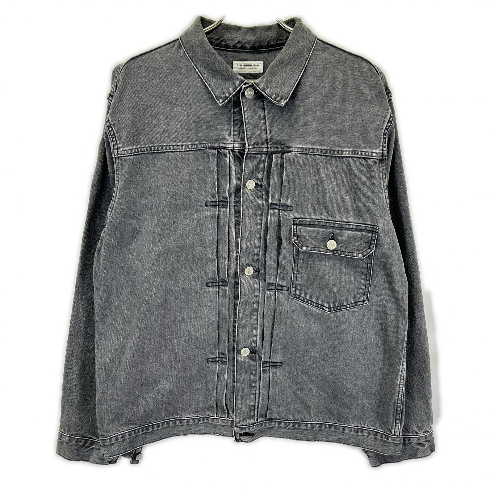 ロンハーマン 25SS 4120400030 色落ち Black Denim Jacket XL