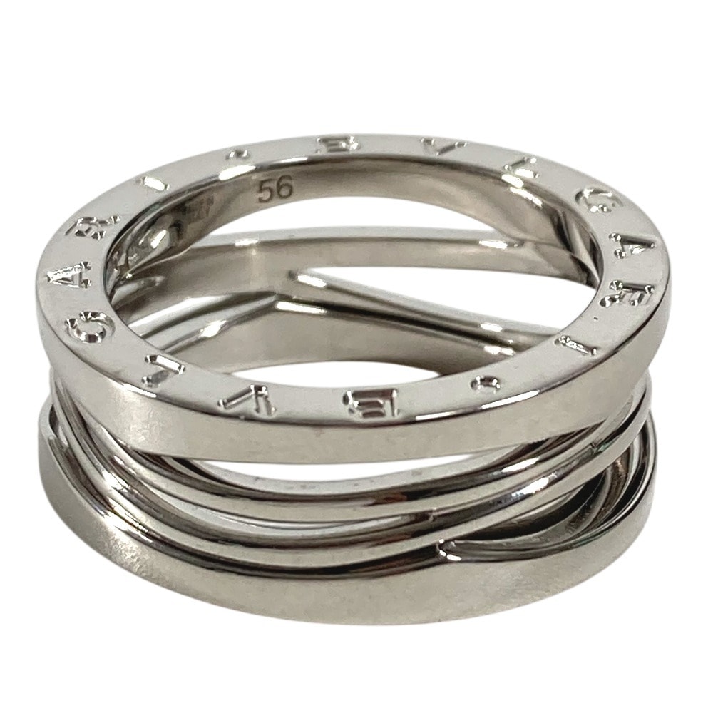 ブルガリ BVLGARI ビーゼロワン レジェンド B-ZERO1 アクセサリー ジュエリー K18 金 リング・指輪 WG750 シルバー 美品