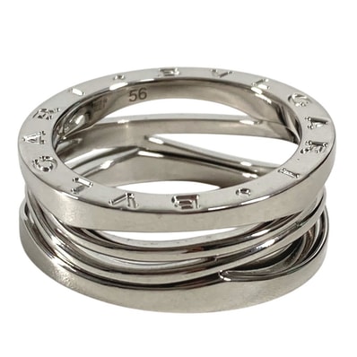 ブルガリ BVLGARI ビーゼロワン レジェンド B-ZERO1 アクセサリー ジュエリー K18 金 リング・指輪 WG750 シルバー 美品