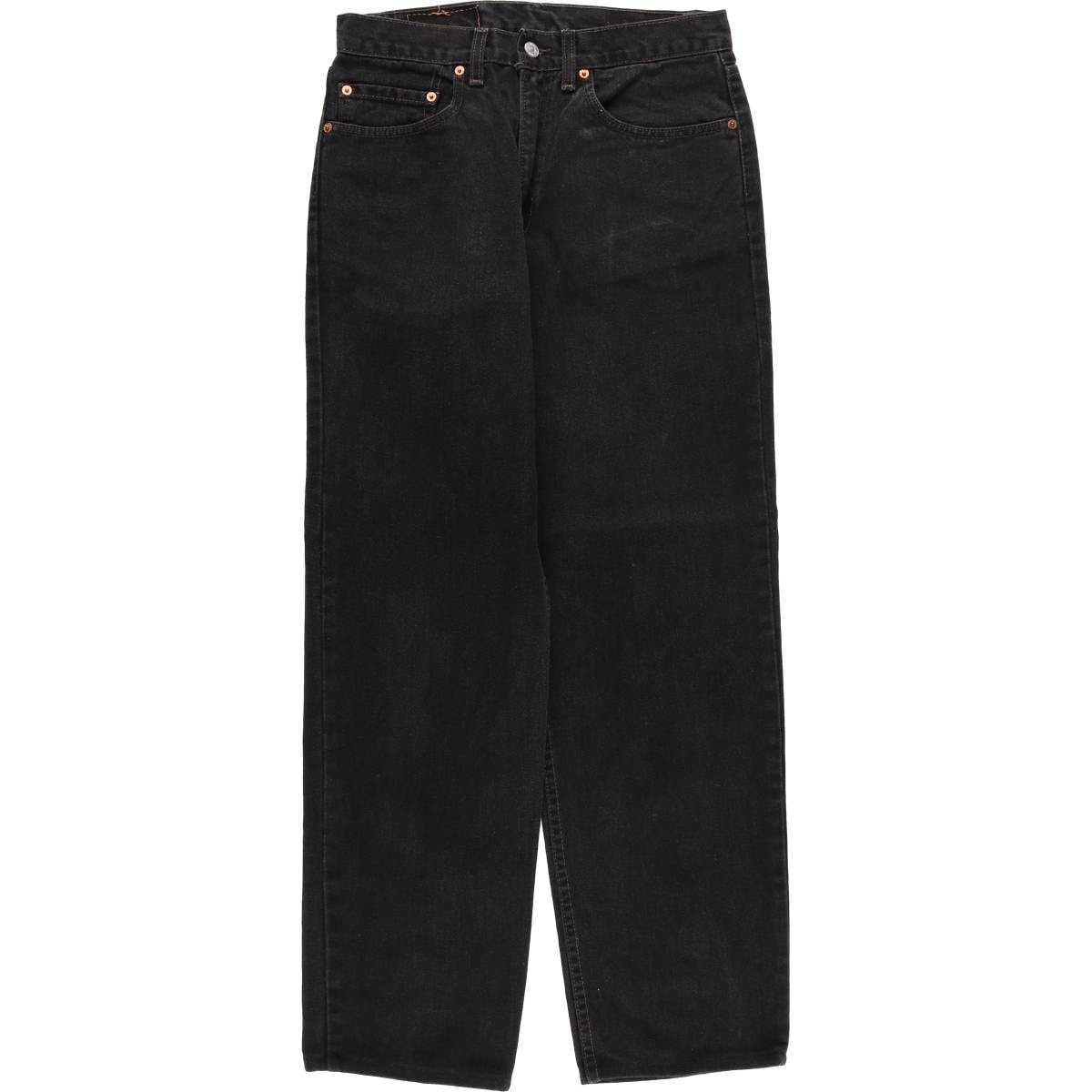 古着 00年代 リーバイス Levi's 550 RELAXED FIT ブラックデニム テーパードデニムパンツ USA製 メンズw32相当/evb033377