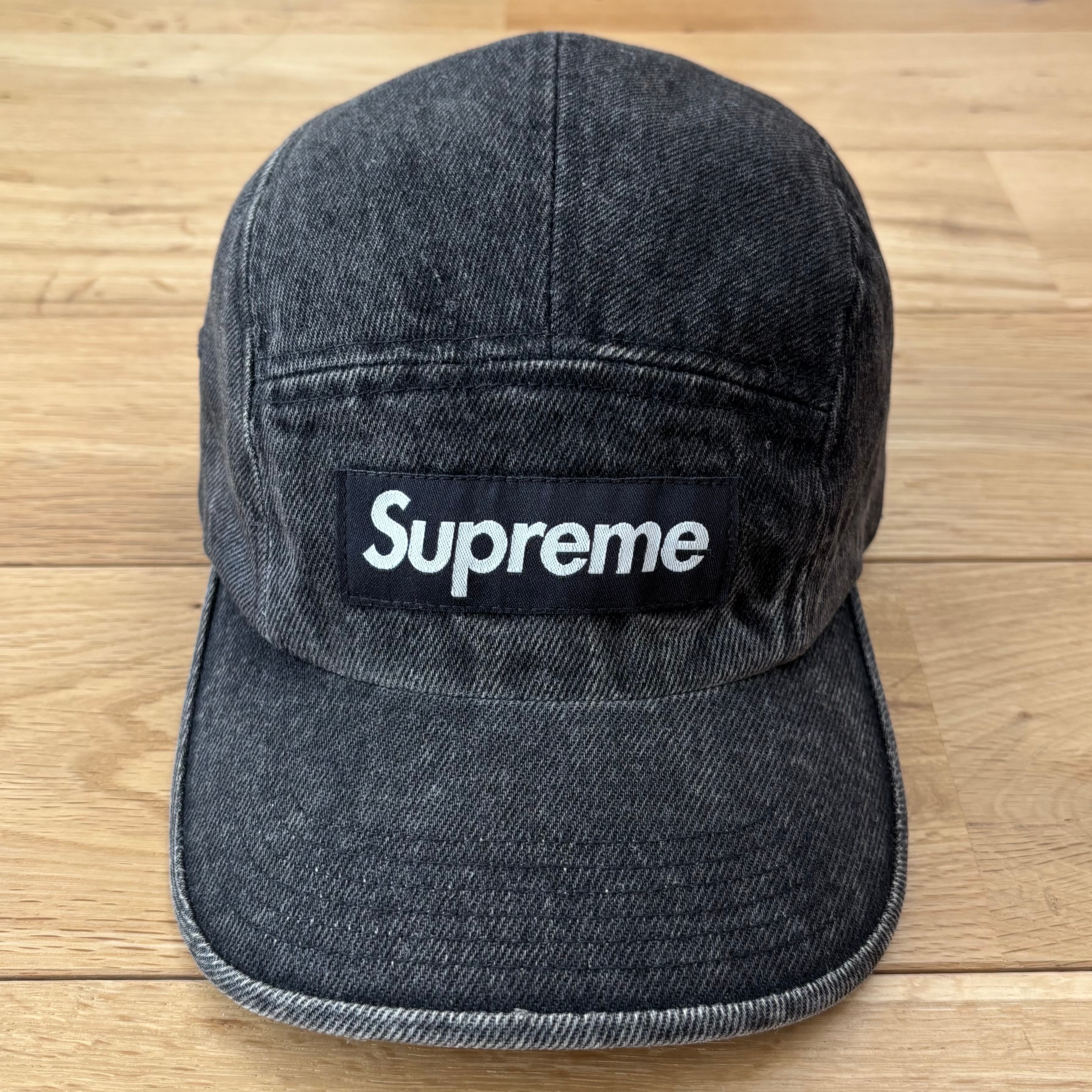Supreme Denim Camp Cap "Black" (24SS)