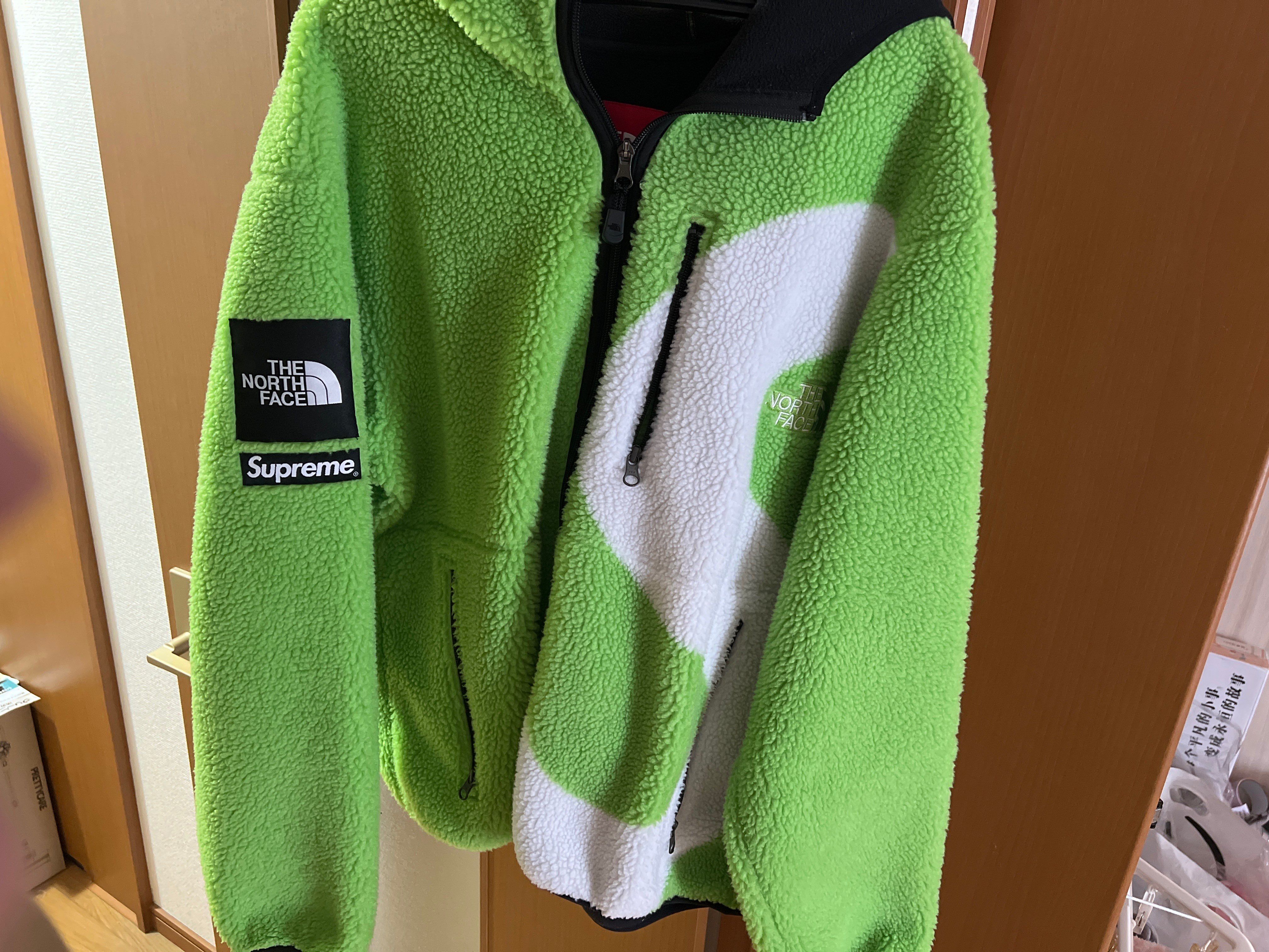 Supreme x The North Face S Logo Hooded Fleece Jacket "Green"