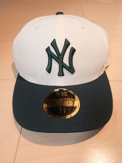 briwn別注 7 1/4 LP 59FIFTY オフホワイト/グリーン