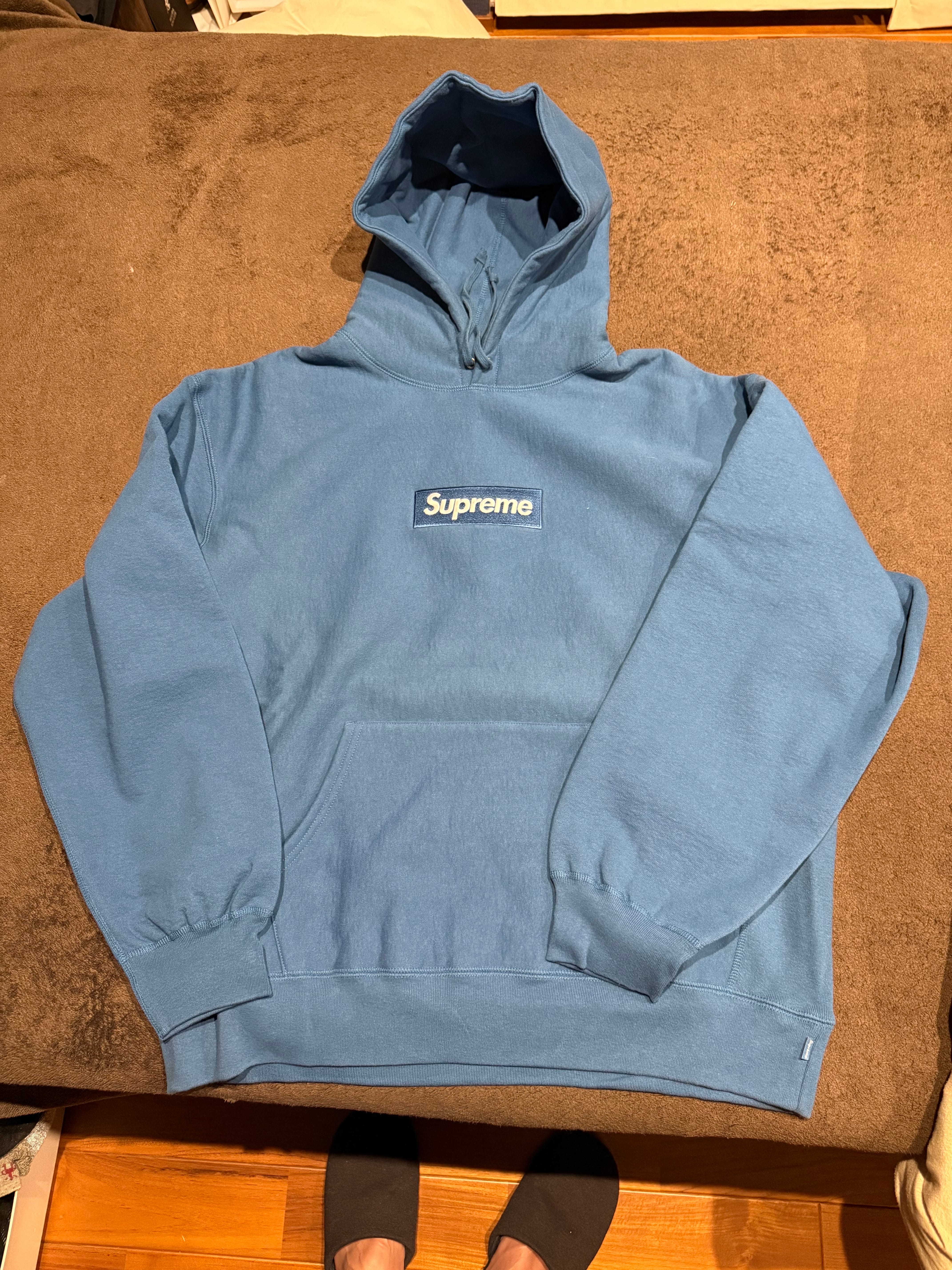 Supreme Box Logo Hooded Sweatshirt "Blue" (23FW)