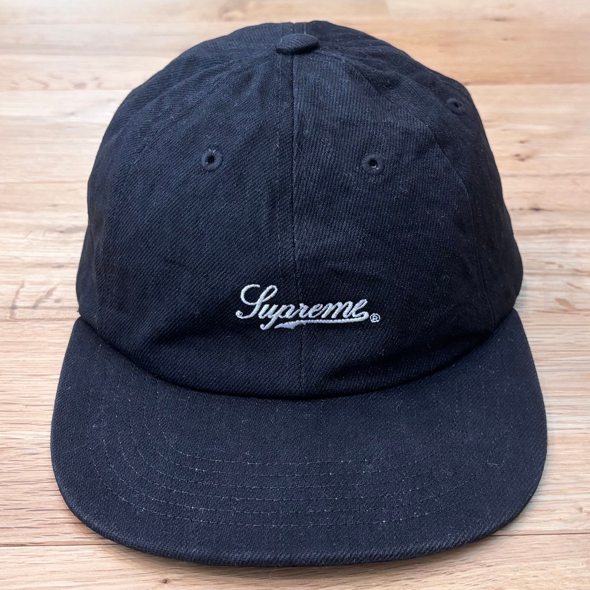 Supreme Script Logo 6-Panel "Black"