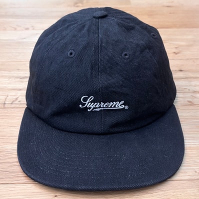 Supreme Script Logo 6-Panel "Black"