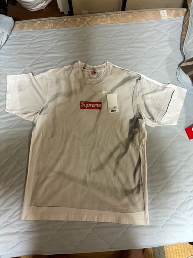 Supreme x MM6 Maison Margiela Box Logo Tee "White"