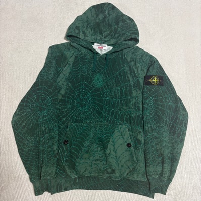 Supreme x Stone Island Hooded Sweatshirt "Dark Green"