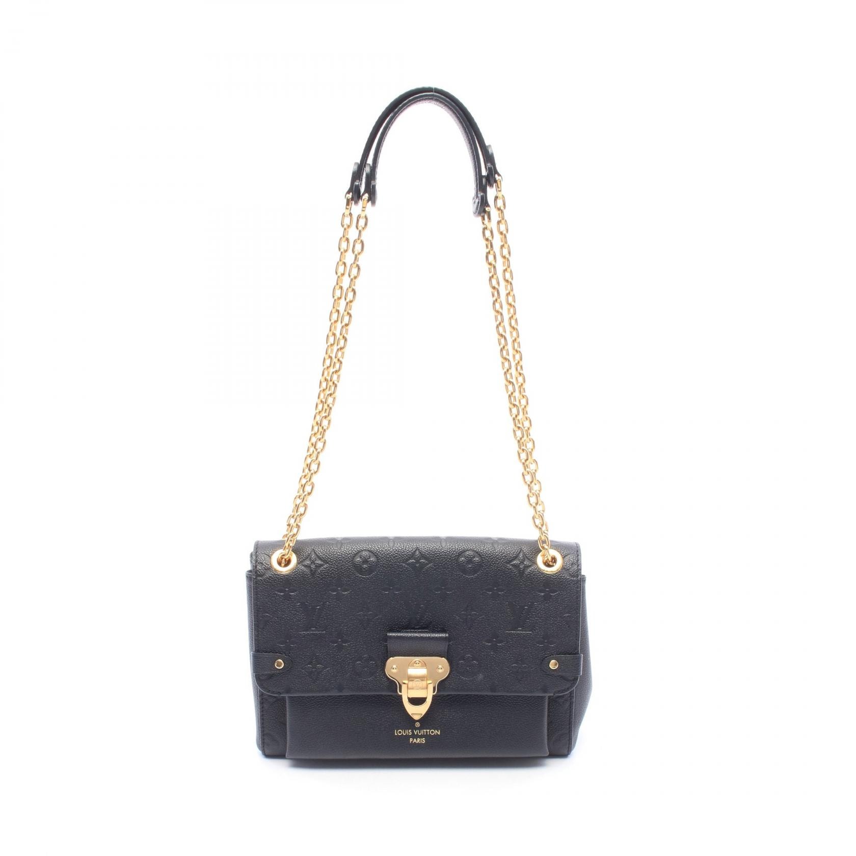 ルイ・ヴィトン LOUIS VUITTON ヴァヴァンPM モノグラムアンプラント ノワール ショルダーバッグ バッグ レザー レディース ブラック系 M44151 【中古】