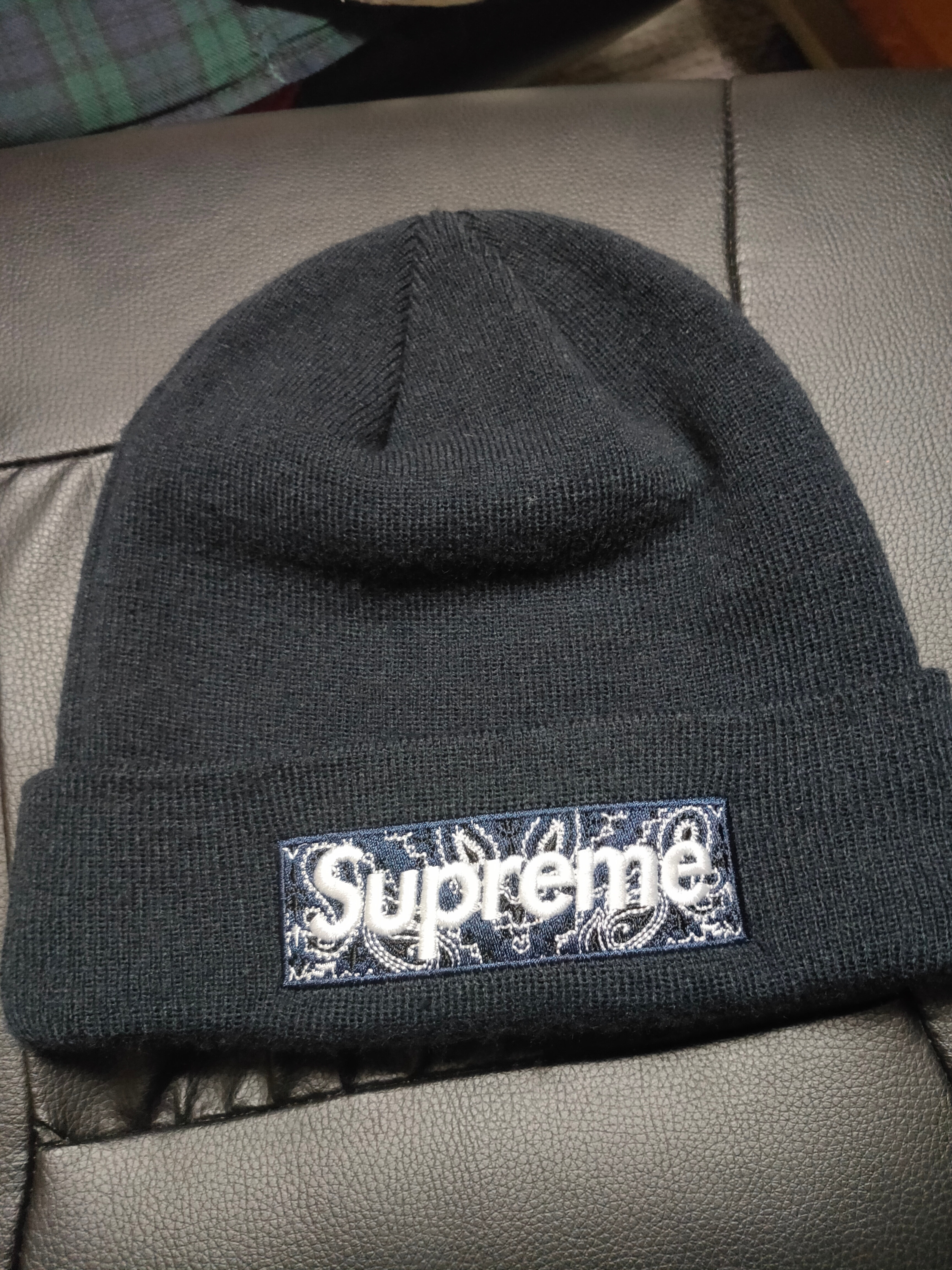 Supreme New Era® Box Logo Beanie "Navy"