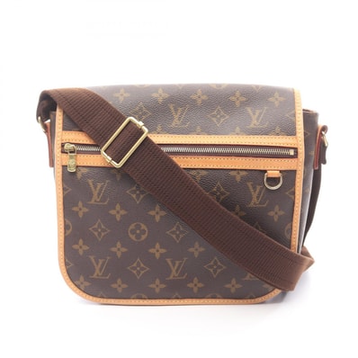 ルイ・ヴィトン LOUIS VUITTON メッセンジャーPM ボスフォール ショルダーバッグ バッグ PVCコーティングキャンバス レザー モノグラム レディース ブラウン系 M40106 【中古】