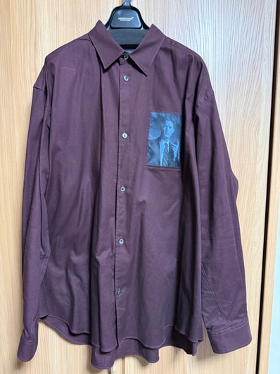 UNDERCOVER Twin Peaks Cotton Shirt "Bordeaux"