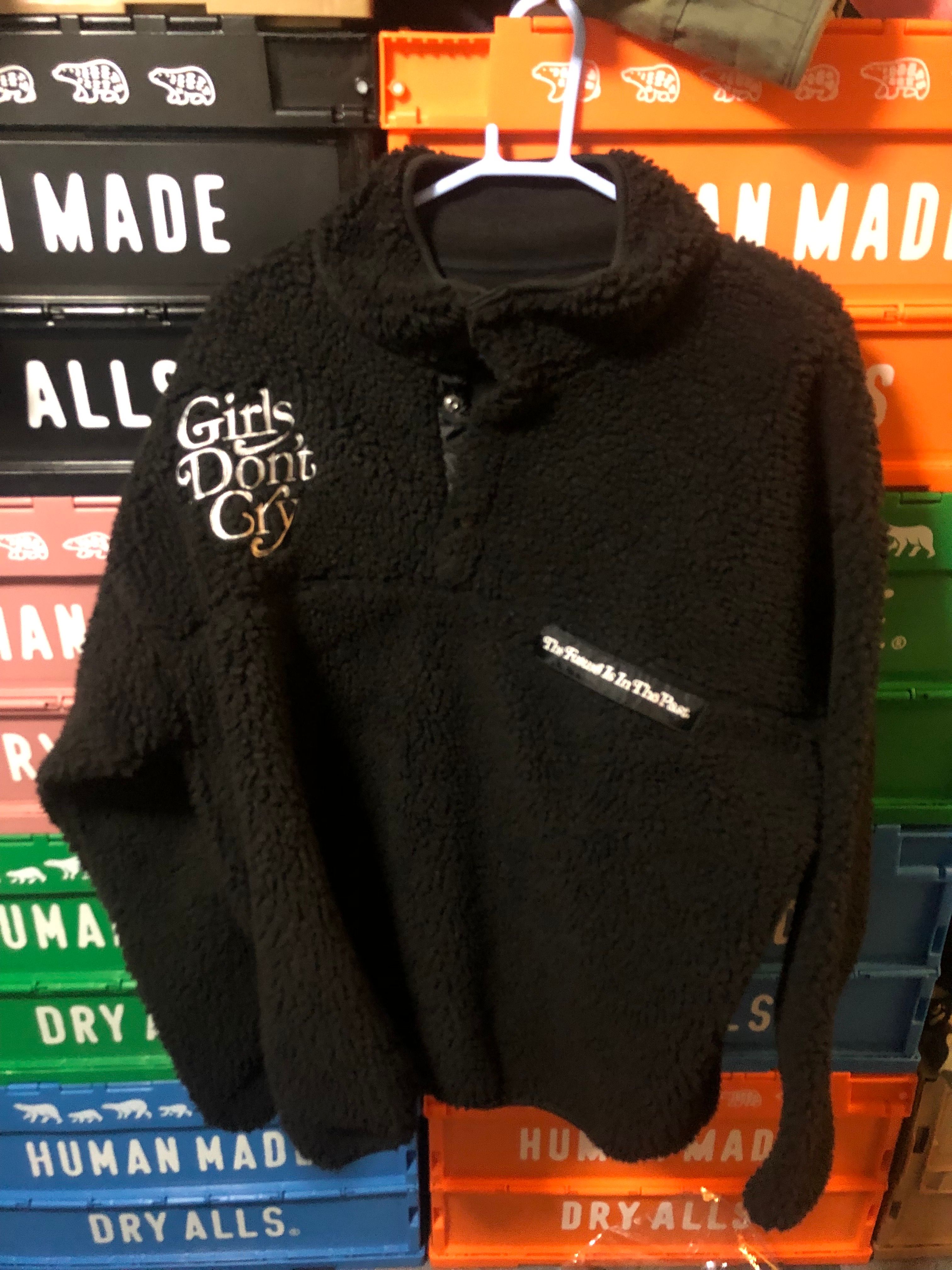 HUMAN MADE Girls Don ’t Cry fleece jacket "Black" / VERDY