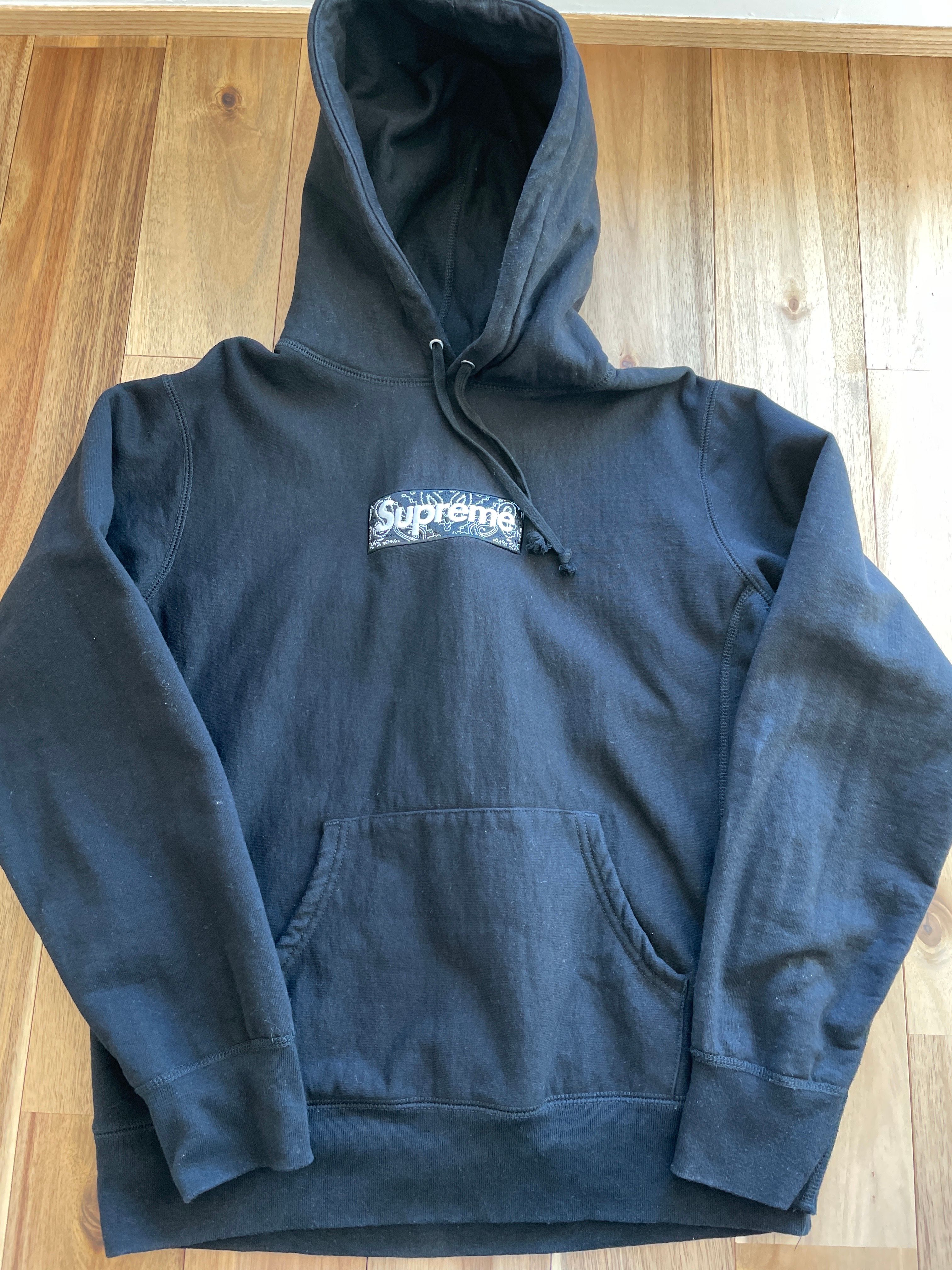 Supreme Bandana Box Logo Hooded Sweatshirt "Black"