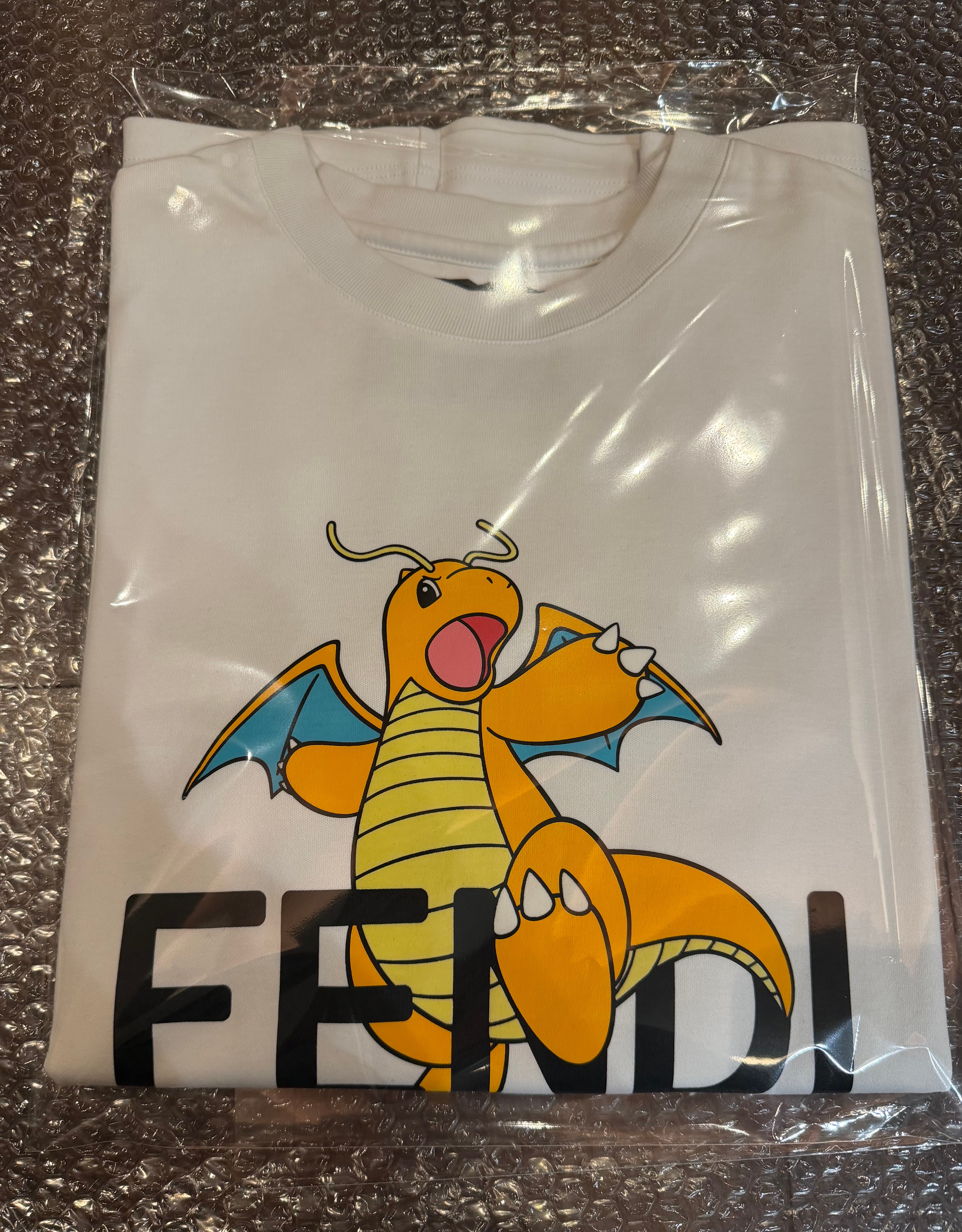 Pokemon x Fragment x FENDI Women's Dragonite T-shirt "White"