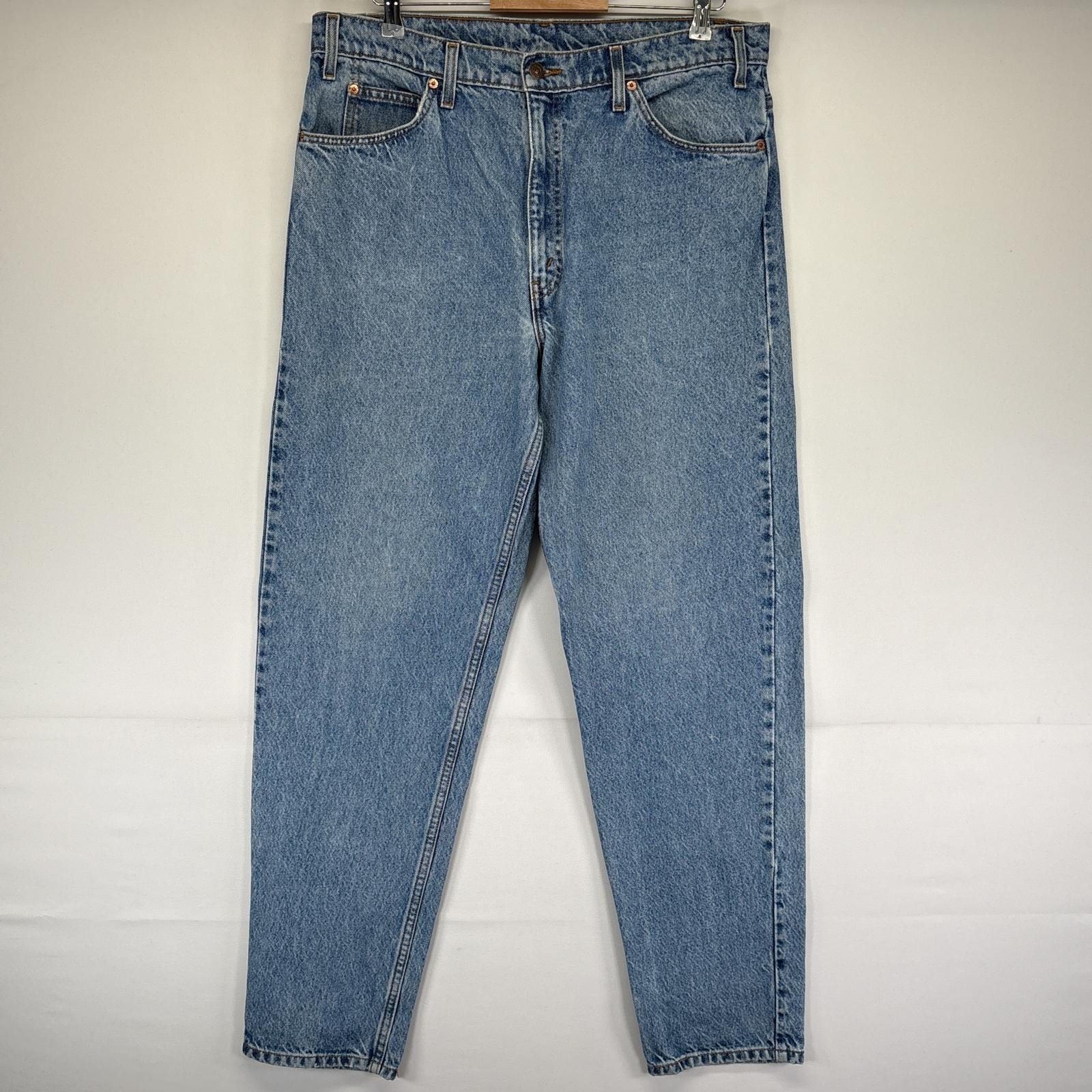 古着 リーバイス Levi's デニムパンツ 550 テーパード オレンジタブ ジーンズ ジーパン 5ポケット 長ズボン w38 L34  ブルー メンズ