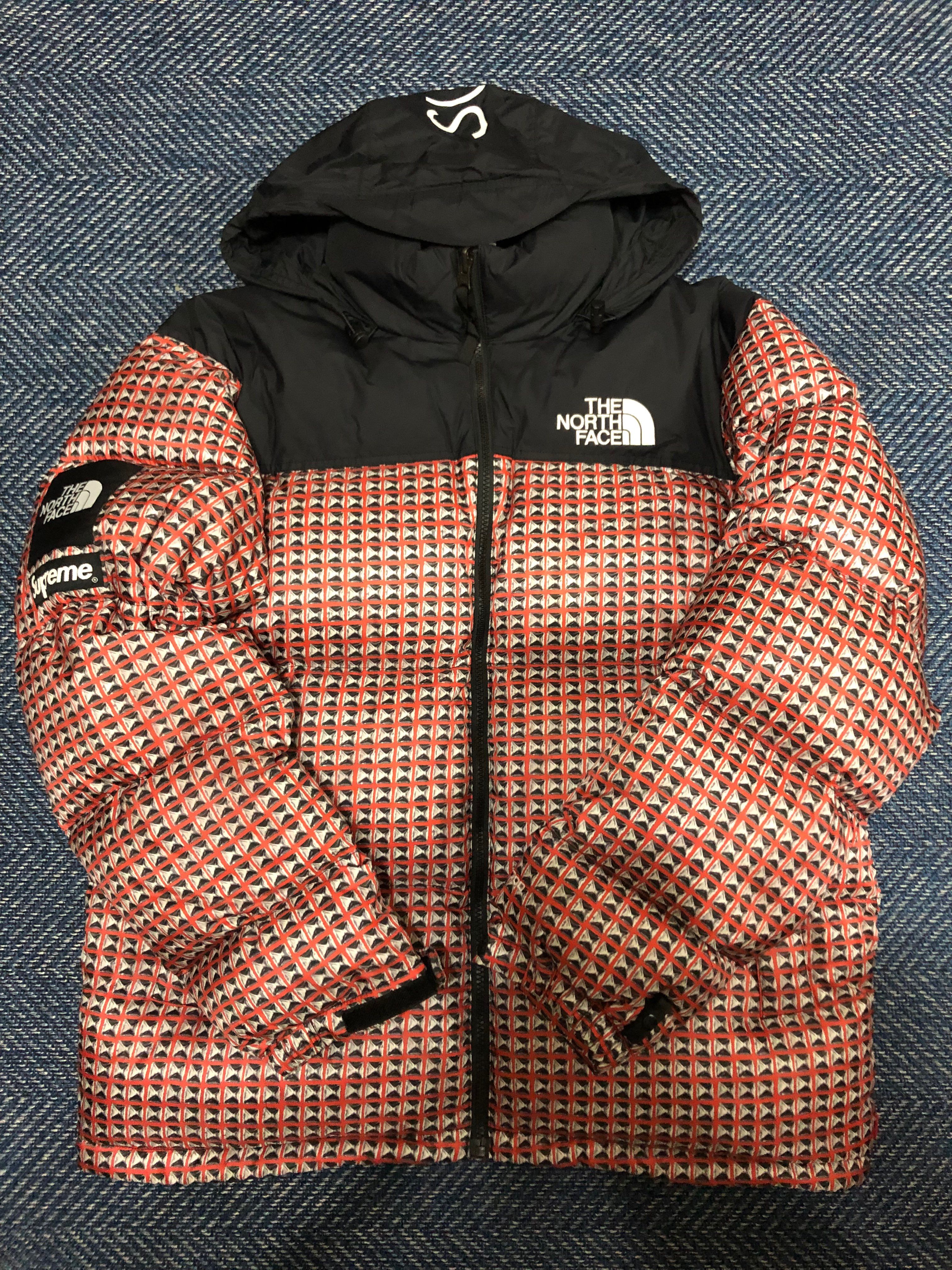 Supreme x The North Face Studded Nuptse Jacket "Red"