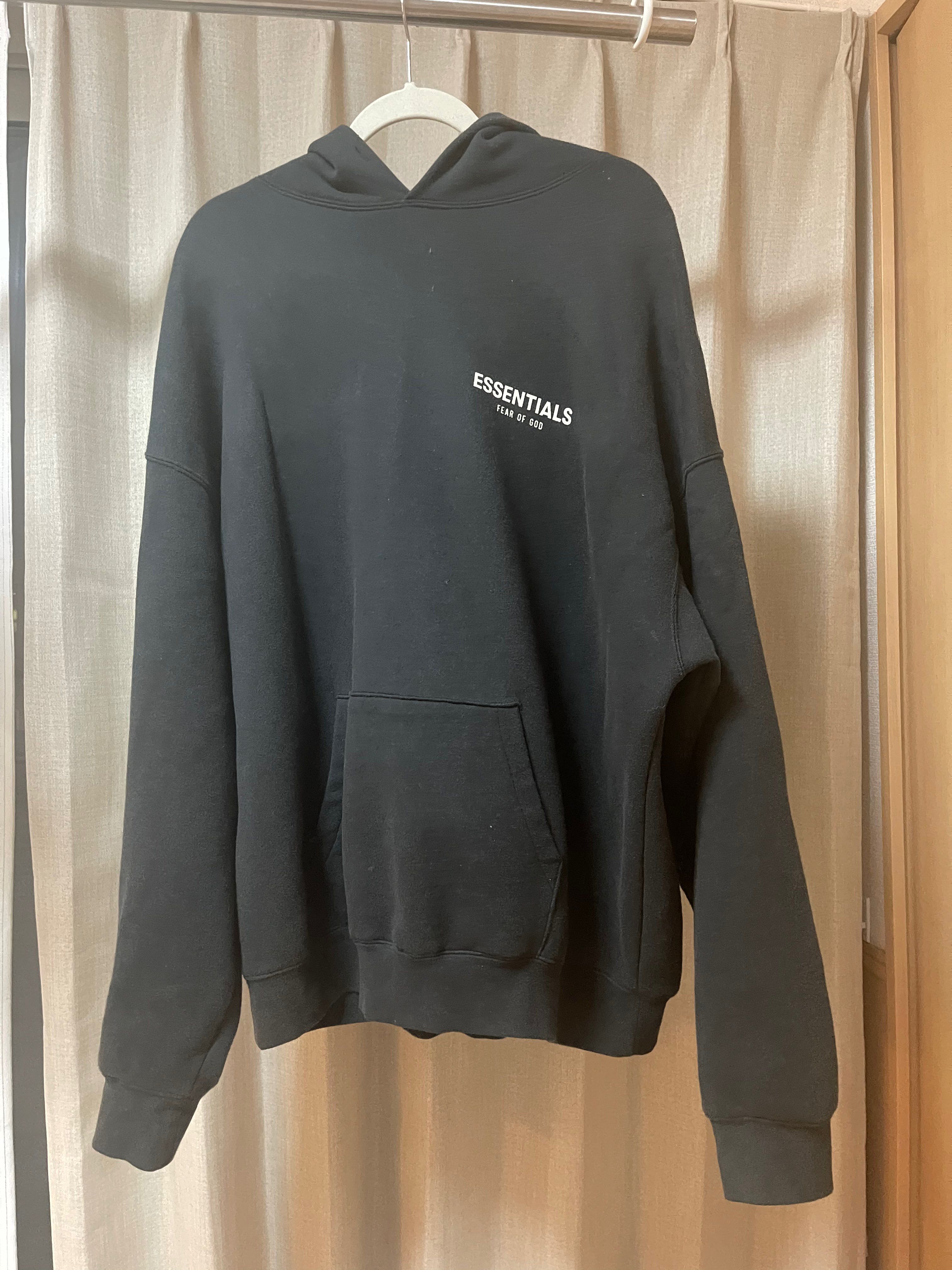 FEAR OF GOD ESSENTIALS Photo Pullover Hoodie "Black"