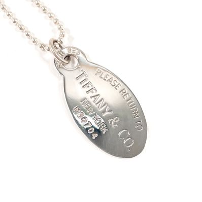ティファニー ネックレス リターントゥ オーバルタグ シルバー