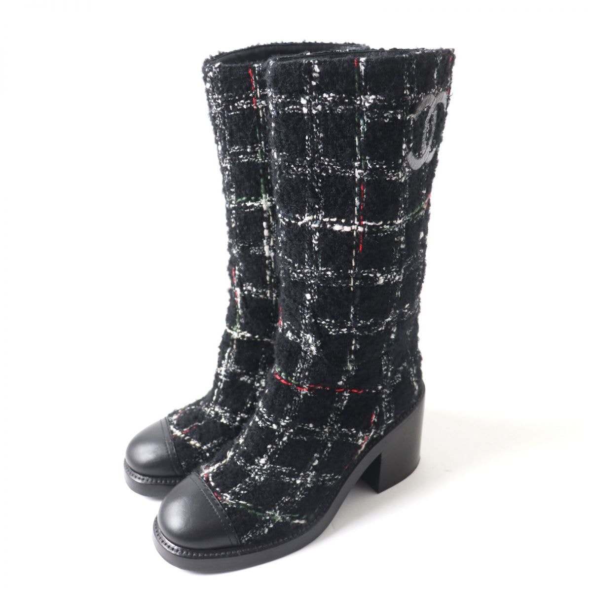 美品 シャネル ブーツ ブラック レディース 35.5