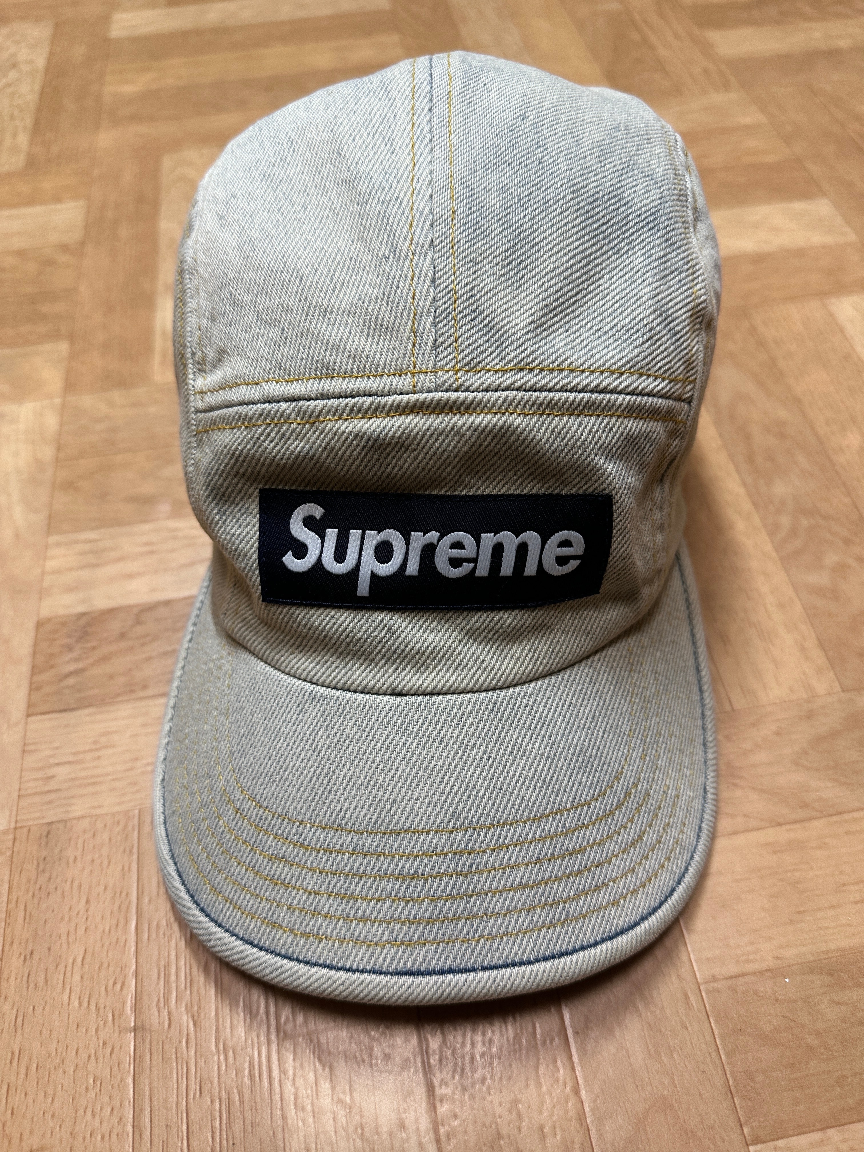 Supreme Denim Camp Cap "Dirty Indigo" (23SS)