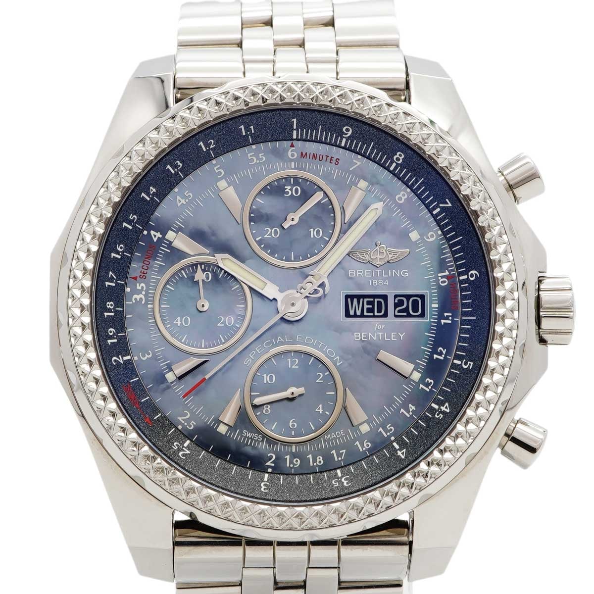 【6wdd0306】ブライトリング ベントレー A133627X/A13362 青文字盤【中古】腕時計 メンズ