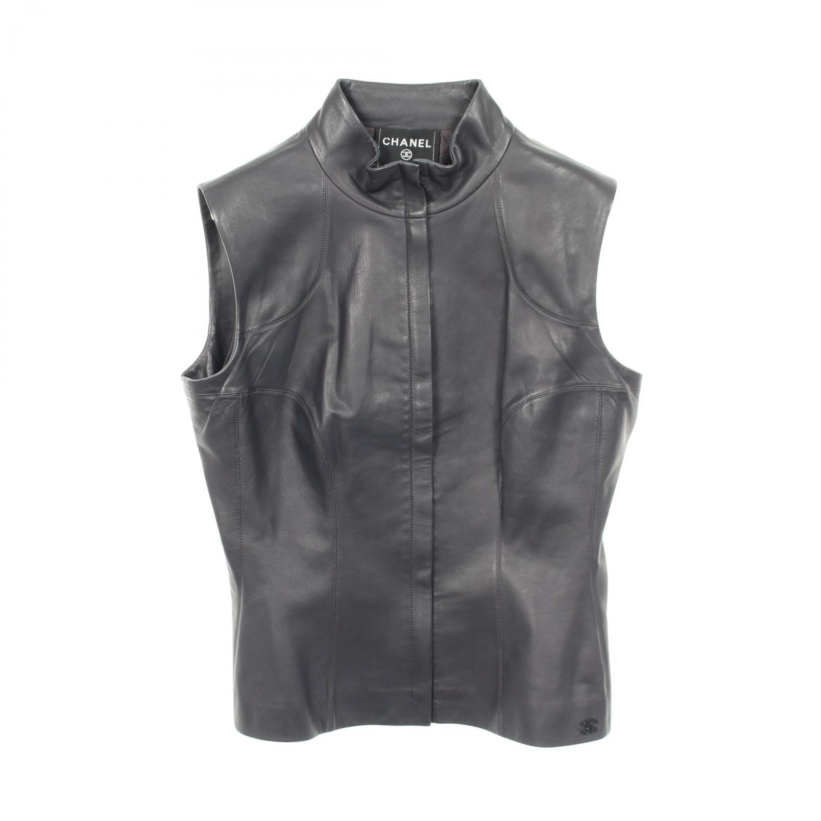 シャネル 12A P38924K02723 ﾌﾞﾗｯｸ ﾌﾗﾜｰﾎﾟｹｯﾄﾆｯﾄﾍﾞｽﾄ 38 CHANEL - CHANEL シャネル 12A P38924K02723 ブラック フラワー