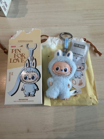 POP MART THE MONSTERS (LABUBU) Pin for Love Series-Vinyl Plush Pendant (A-M) D