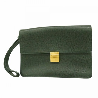 【6dc3682-k】ルイヴィトン クラッチバッグ タイガ セレンガ M30784 エセピア【中古】メンズ