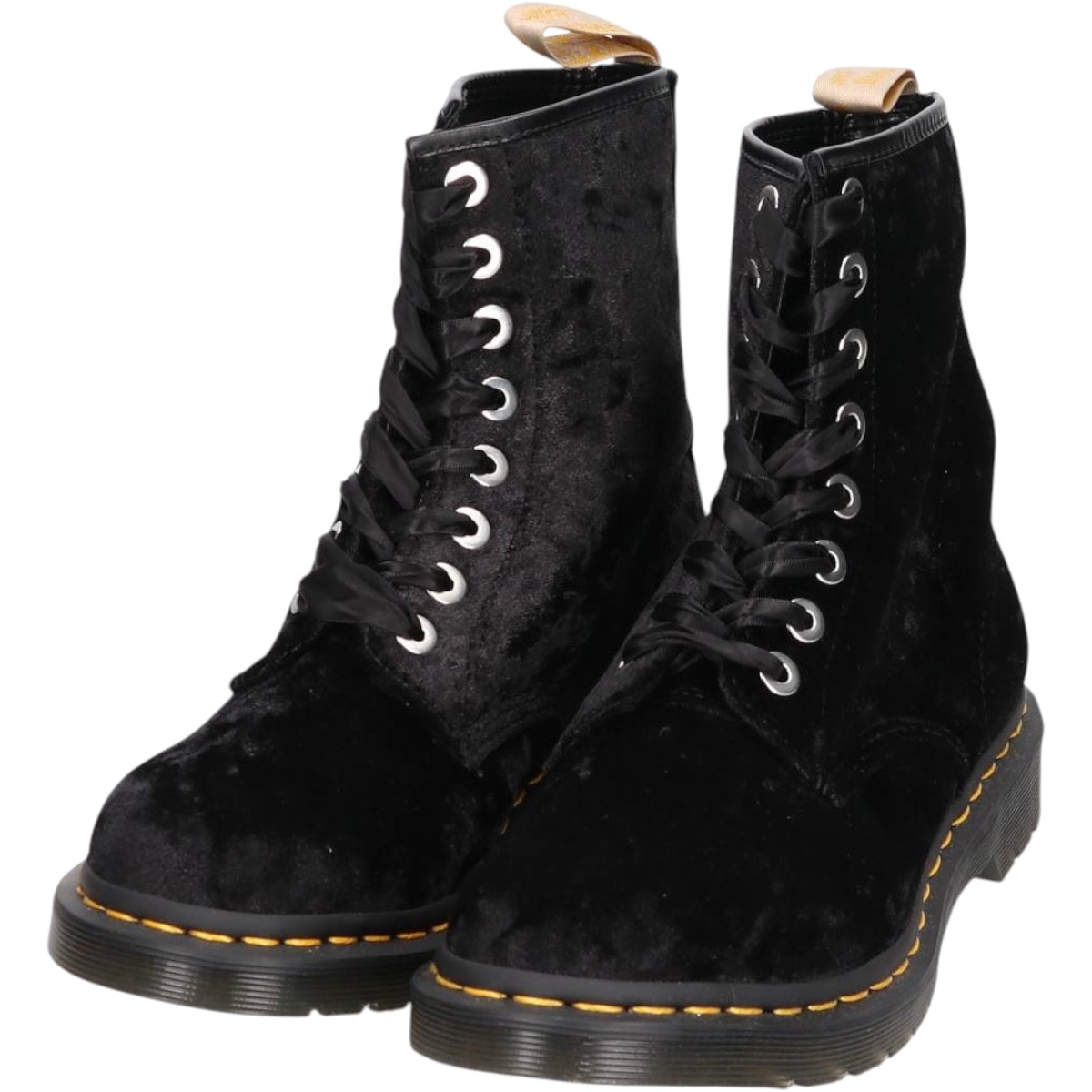 ミントコンディション ドクターマーチン Dr.Martens 1460 VEGAN ベルベット 8ホールブーツ 6 レディース25.0cm相当/saa014039