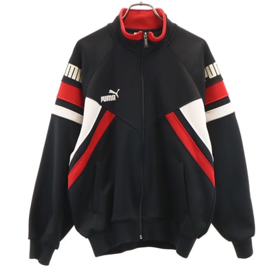 PUMA プーマ 90s 日本製 オールド ヒットユニオン トラックジャケット ブラック ジャージ