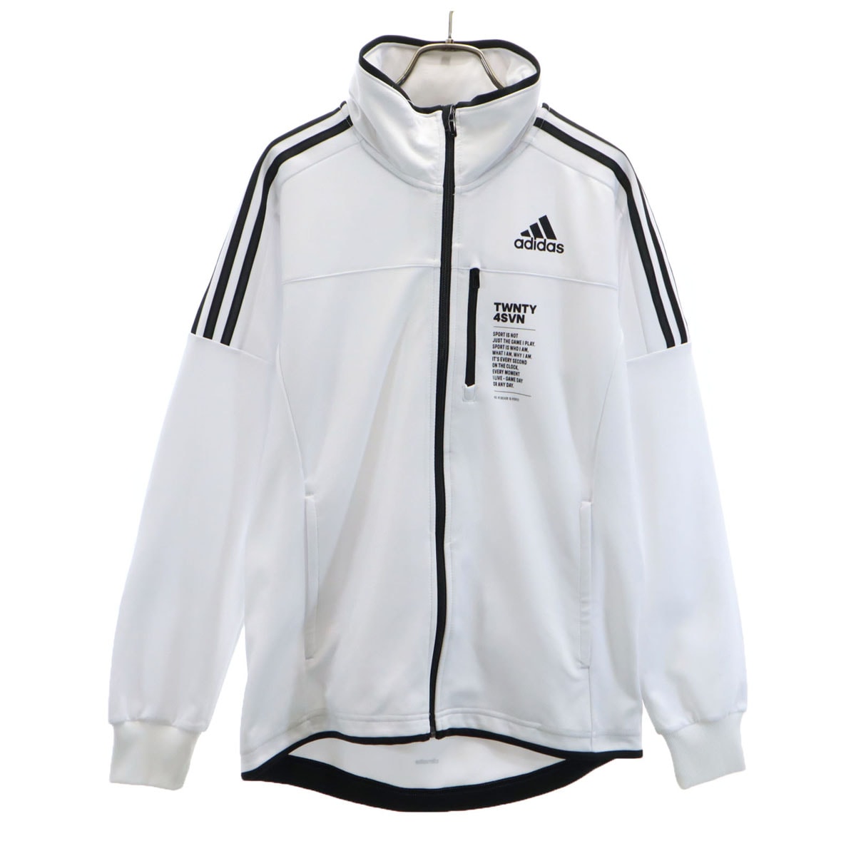 adidas アディダス 長袖 ウォームアップ ファンクショナル トラックジャケット M ホワイト ジャージ