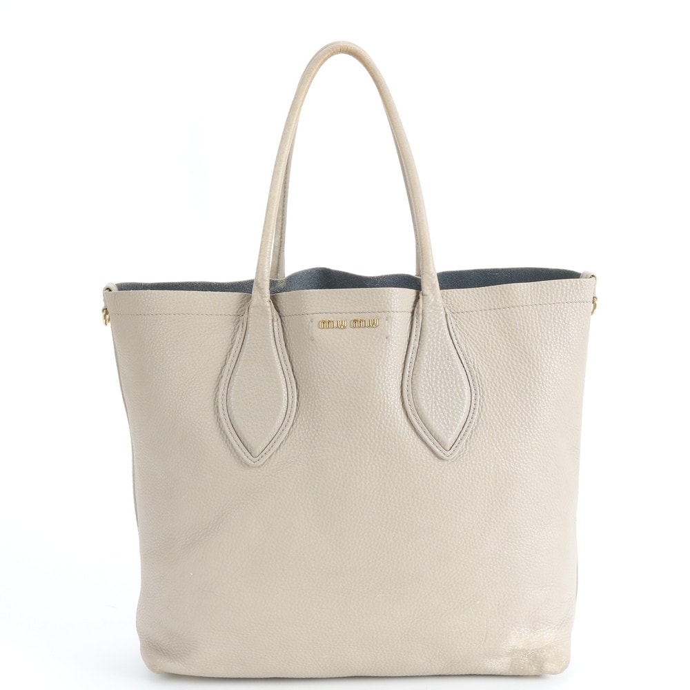 ミュウミュウ マドラストート バッグ レザー