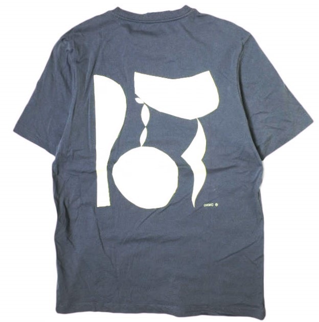 OAMC オーエーエムシー ポルトガル製 Graphic T-shirt グラフィックTシャツ 1217-343-1785 S ネイビー 半袖 トップス g19122
