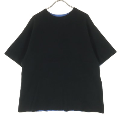 美品 Mila Owen ミラオーウェン 半袖 ニット Tシャツ 1 ブラック 09WNT244329