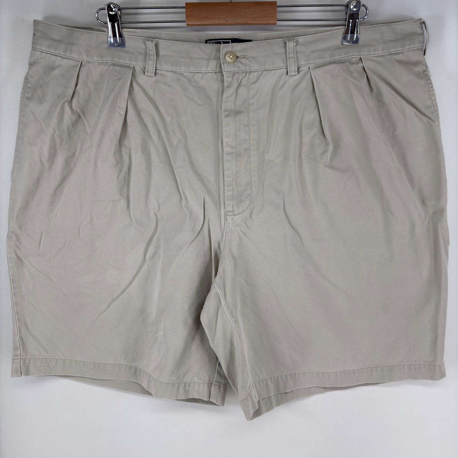 古着 ポロバイラルフローレン Polo by Ralph Lauren パンツ ポロチノ ハーフパンツ ツータック TYLER SHORT w42 アイボリー メンズ