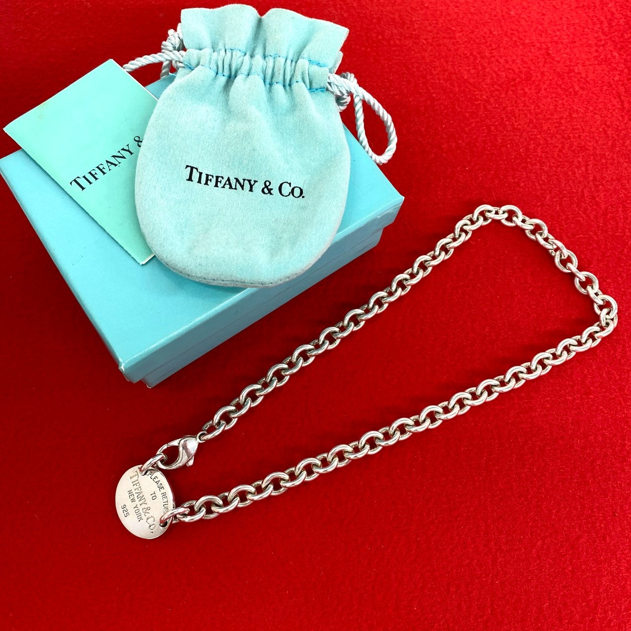 TIFFANY&Co. ティファニー リターントゥ オーバル タグ ネックレス シルバー925 ネックレス シルバー
64201
