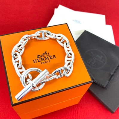 HERMES エルメス シェーヌダンクル GM 13コマ ブレスレット シルバー925 ブレスレット シルバー
31232