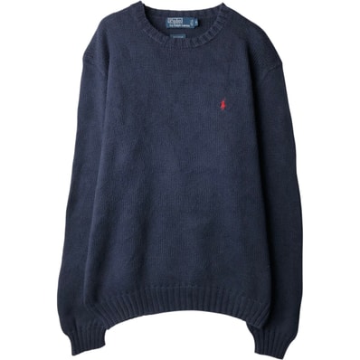 古着 ラルフローレン Ralph Lauren POLO by Ralph Lauren コットンニットセーター メンズM相当/eaa637278