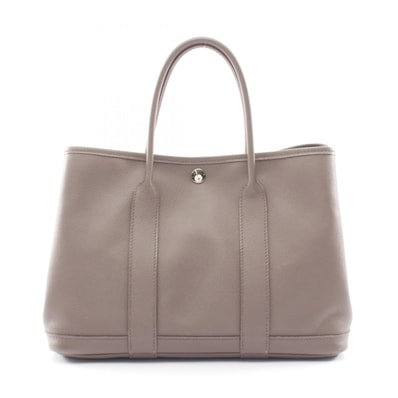 エルメス HERMES ガーデンパーティTPM トートバッグ バッグ レザー カーフ(牛革) ヴォーエプソン ヴォーエプソン エタン A刻印(2017年製造) レディース ベージュ系 【中古】