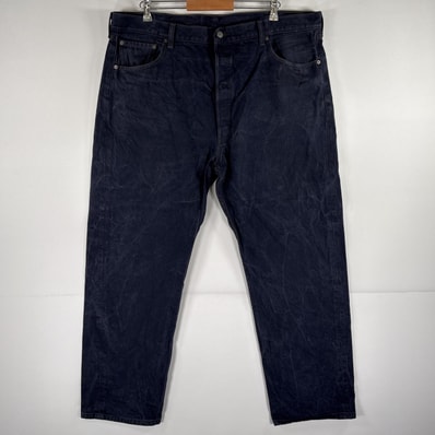 古着 リーバイス Levi's デニムパンツ 501 ストレート ジーンズ 5ポケット カラーパンツ 大きいサイズ w44 L32 ネイビー メンズ