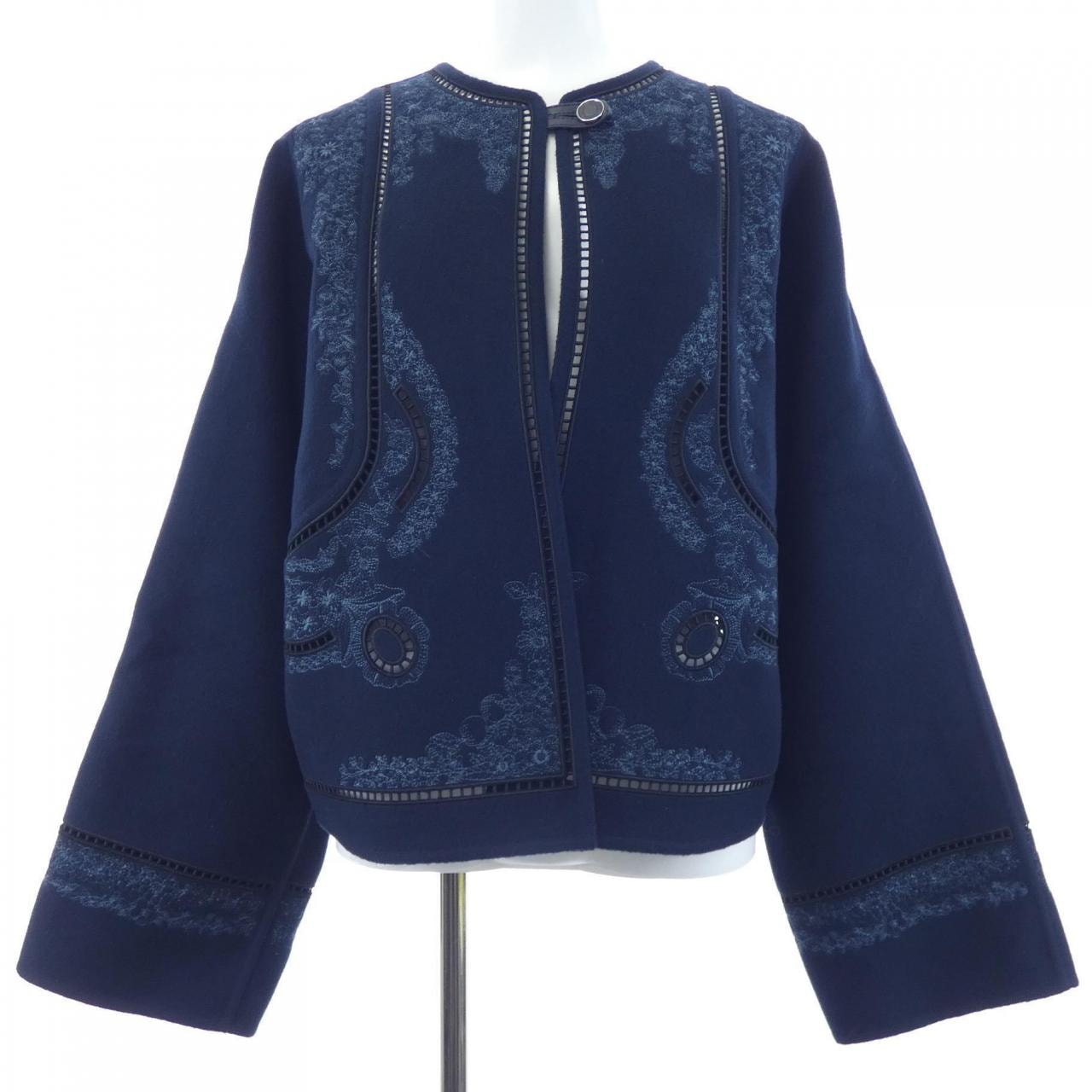 エルメス HERMES 5E0182DB ノーカラージャケット