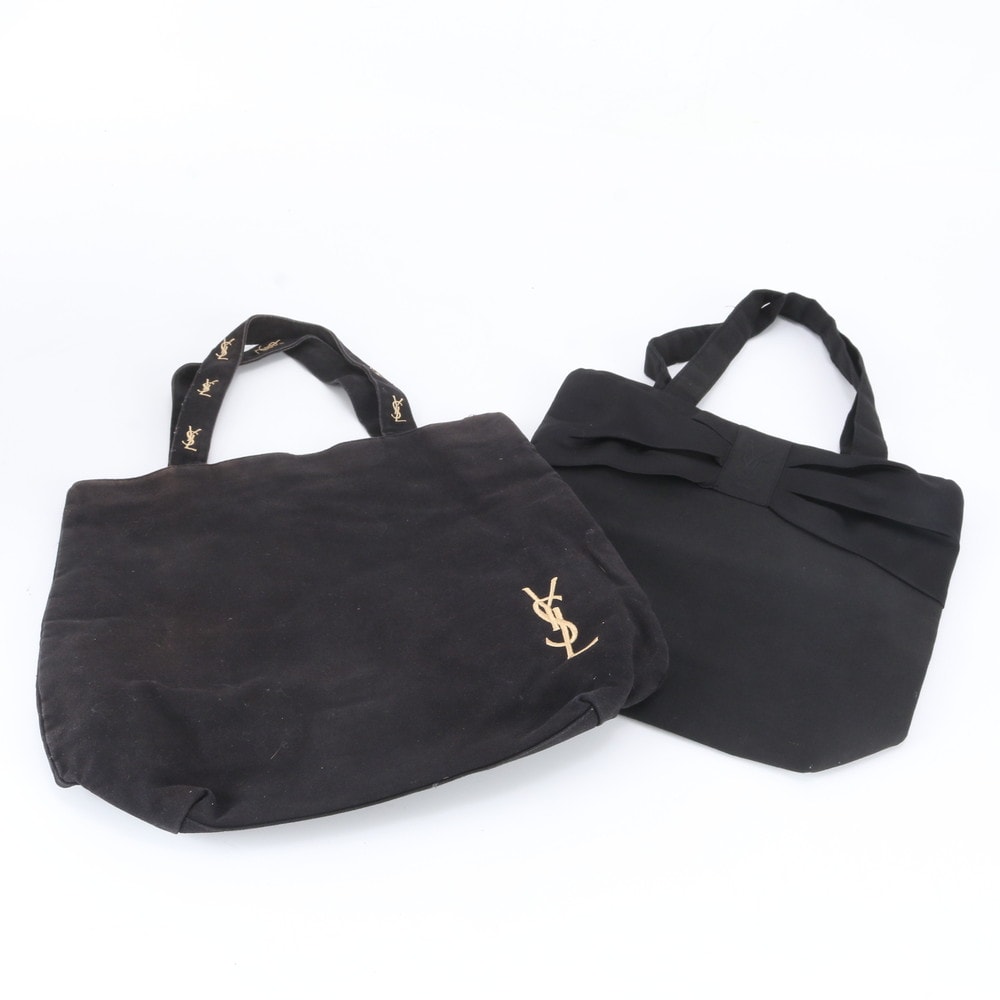 イヴ サンローラン まとめ 2点 セット YSL ロゴ 刺繍