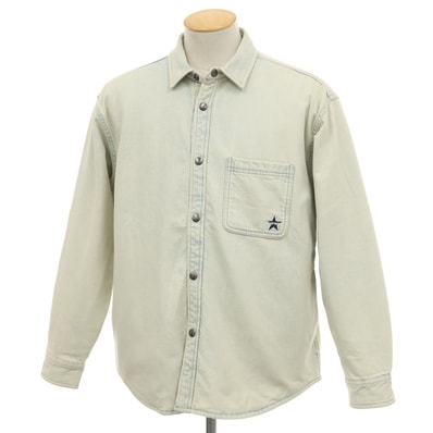 【中古】シュプリーム Supreme 2025年秋冬 Quilted Lined Denim Snap Shirt 中綿入り デニムシャツ ライトウォッシュブルー【サイズS】【メンズ】