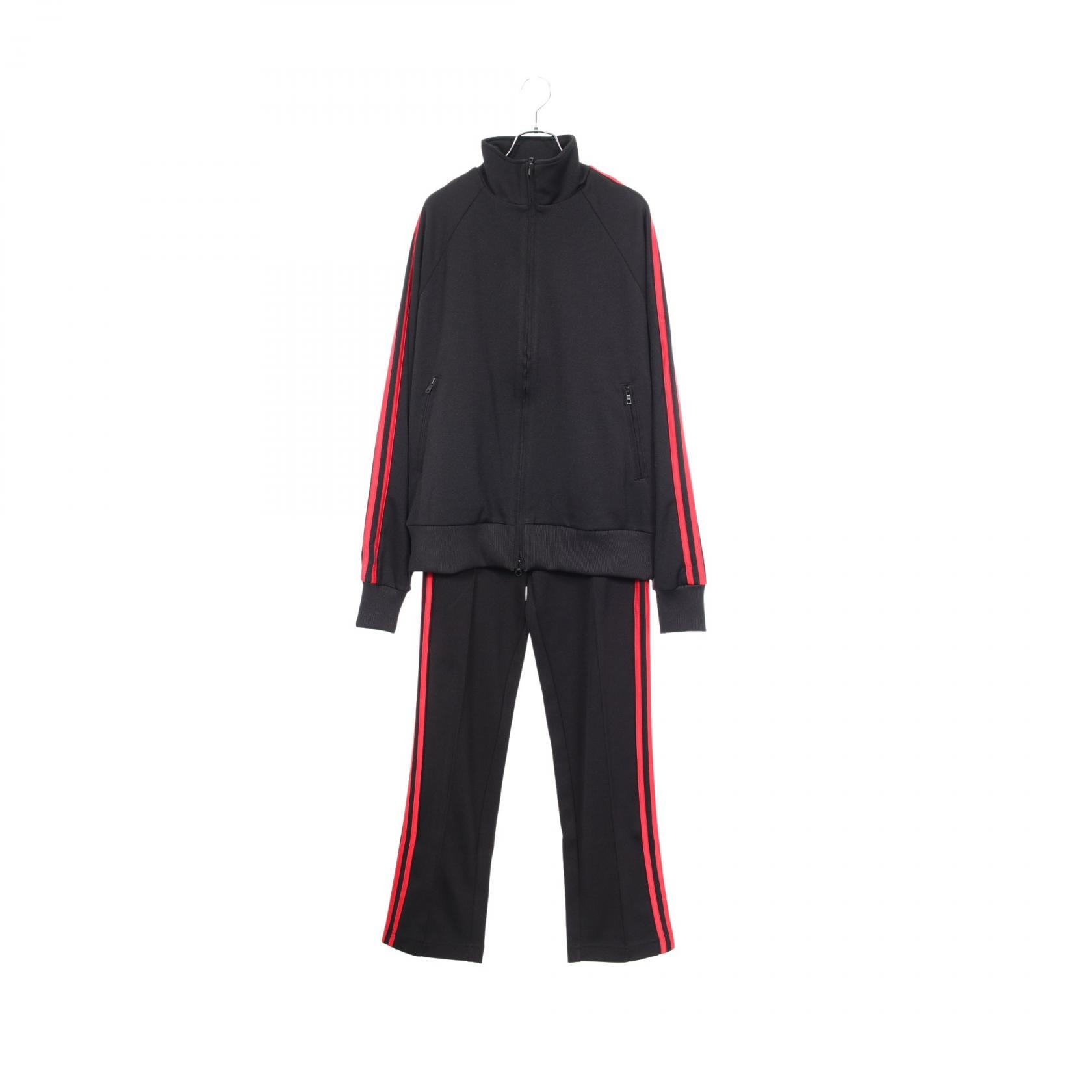 ワイスリー Y-3 3STP トラックジャケット トラックパンツ セットアップ 衣料品 ポリエステル メンズ レディース ブラック系 / レッド系 【中古】