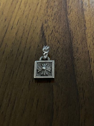 Chrome Hearts Framed CH Plus Charm "Silver"