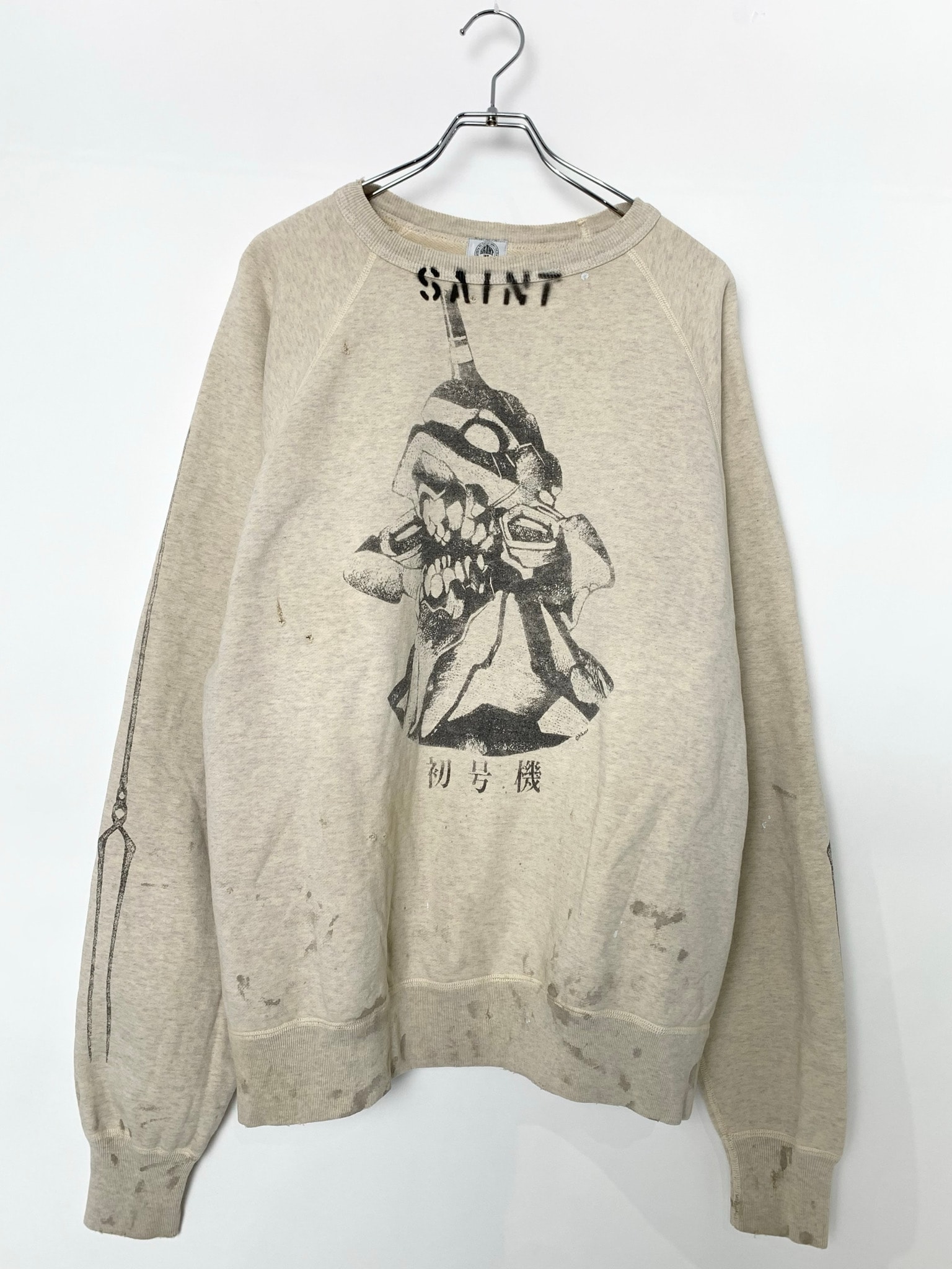 Saint Mxxxxxx Sweat Shirt Evangelion "Gray"