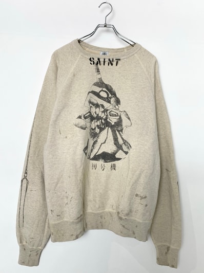 Saint Mxxxxxx Sweat Shirt Evangelion "Gray"