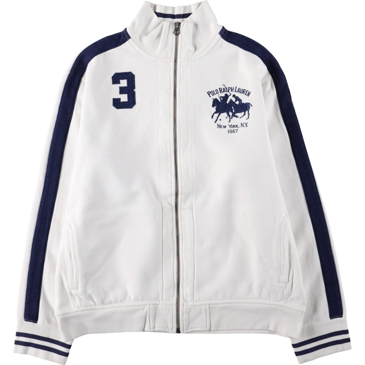 古着 ラルフローレン Ralph Lauren POLO by Ralph Lauren ダブルポニー フルジップスウェットシャツ トレーナー メンズXL相当/eaa671774