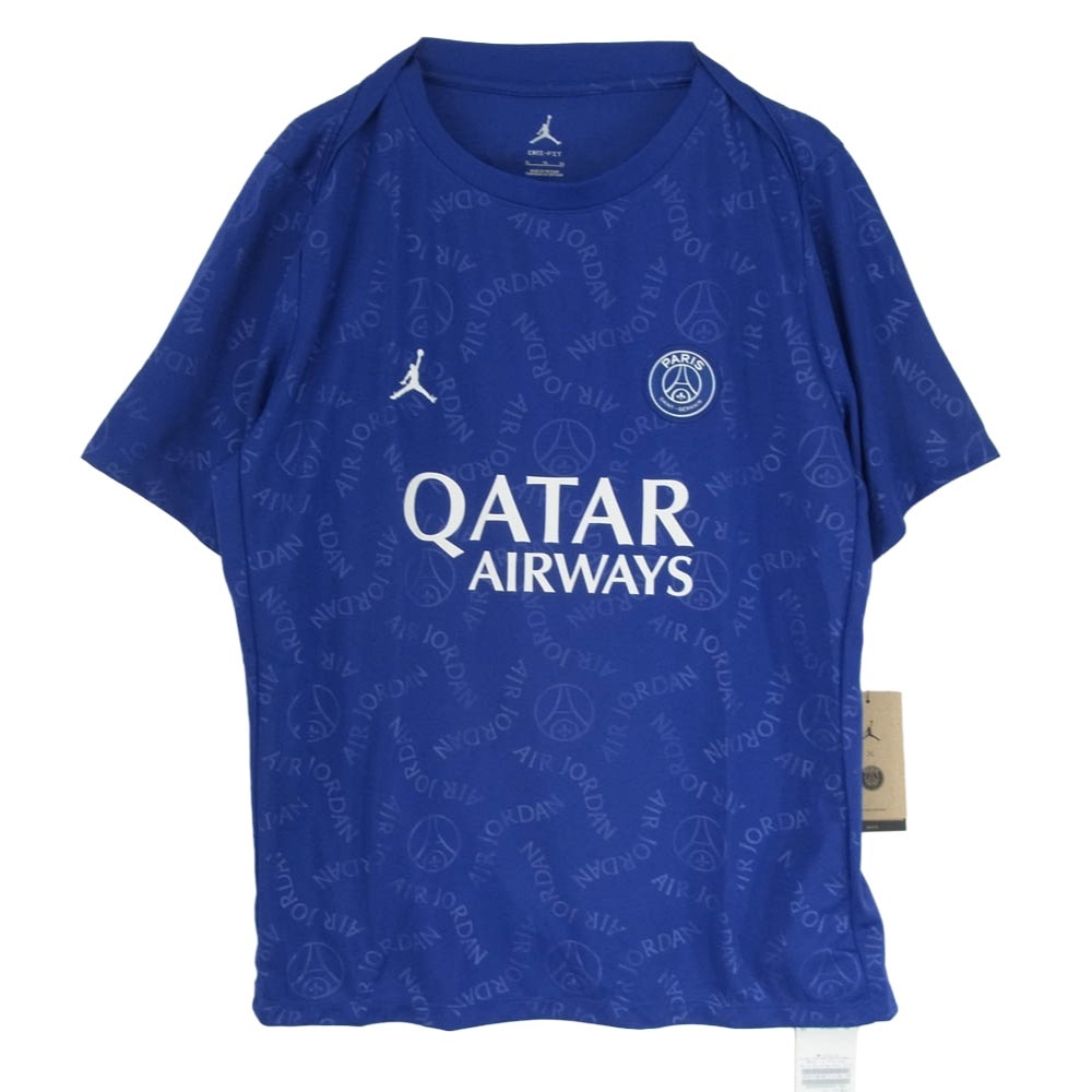 NIKE ナイキ Tシャツ HJ2987-455 × Paris Saint Germain パリ・サンジェルマン ゲームシャツ 半袖 カットソー ネイビー系 XL【新古品】【未使用】【中古】